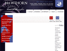 Tablet Screenshot of hawthornacademy.org